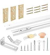 MVRPOWER Bifold Door Hardware with Track, 24 Inch Bi-fold Closet Door Track Kit with Installation...