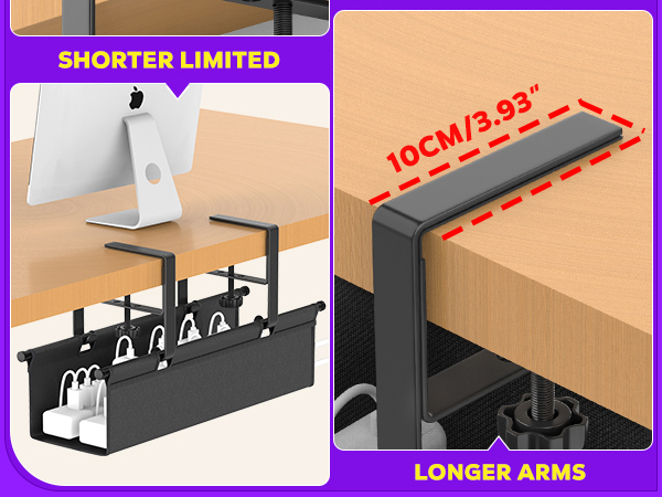 Under Desk Cable Management Tray