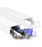 Delamu Cord Hider | 34in Cord Covers for Wires on Wall | Large Cable Hider | Wire Covers for Cord...