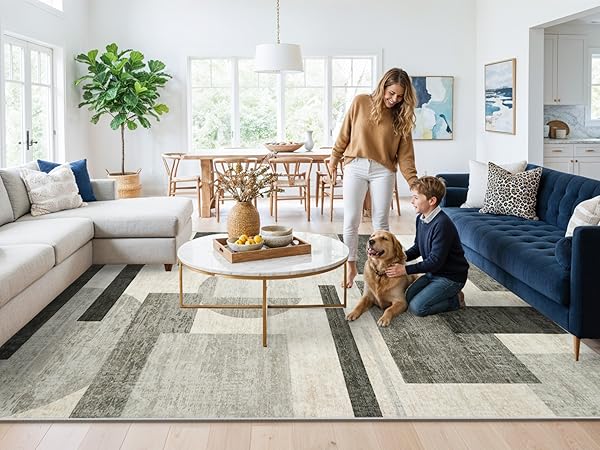 oriental rug distressed