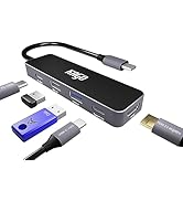 KAGO 5 in 1 USB C Hub with 4K@60Hz HDMI,100W Power Delivery, 10Gbps USB-A 3.2 &amp; USB-C 3.2 Data Po...