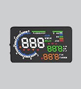 wiiyii Heads up Display for Cars, Car HUD Head Up Display A8 with OBD Function, 5.5 Inch Large Sc...