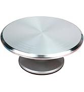 12 Inch Aluminium Alloy Revolving Cake Stand, Rotating Cake Turntable for Cake, Cupcake Decoratin...