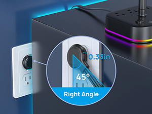 headset holder with ultra thin flat plug