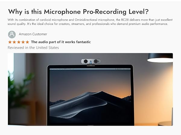 Web Camera with Pro-Recording Microphone