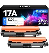 17A Black Toner Cartridge 2-Pack High Yield with Chip Replacement for HP 17A CF217A Toner Cartrid...