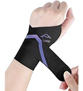 JAPSERUNA Carpal Tunnel Wrist Brace - Adjustable Ultra-Thin Wrist Support for Tendonitis, Pain Re...