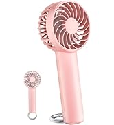 Mini Handheld Fan, Small Portable Fan Battery Operated, Personal Fan with 3 Speed Wind, 2000mAh B...