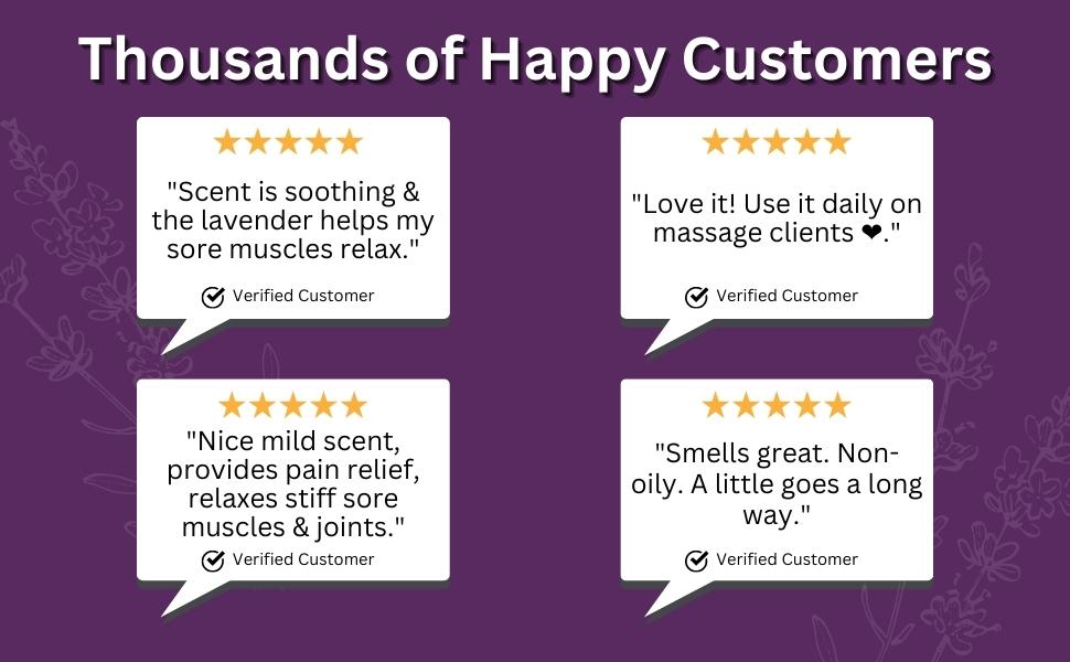 Thousands of Happy Relax Massage Oil customers.