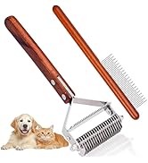 Cat Brush for Dematting &amp; Deshedding, Professional Pet Grooming Brush, Pet Grooming Brushes with ...