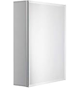 Miseno MMC2016MC 16" x 20" Frameless 1 Door Medicine Cabinet - Brushed Nickel