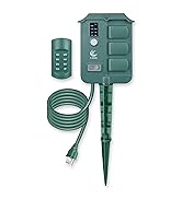 6 Outlets Outdoor Power Stake Timer