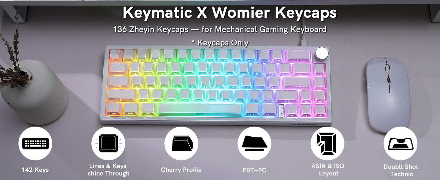 Keymatic X Womier Keycaps