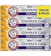 Arm &amp; Hammer Complete Care Toothpaste, Fresh Mint Flavor, Whole Mouth Protection, 6.0oz (4-Pack)