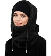 HOKEMP Ski Mask Balaclava Hat, Fleece Windproof Face Mask Winter Warm Neck Cover Helmet Hood for ...