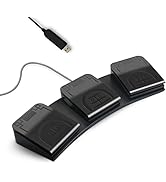 Foot Pedal PC USB Triple Foot Switch Programmable Computer Keyboard Shortcut Key Customized Combi...