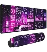 XL Extended Large Gaming Mouse Pad 31.5x11.8 in Desk Mat Mouse Pads, Tokyo Street Pixel Art Desk ...