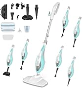 KMFurnila 14-in-1 Steam Mop, 1550W Detachable Handheld Steam Cleaner for Floor Cleaning, 16.4 FT ...