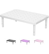 WALI Computer Monitor Stand for Desk, Adjustable Laptop Riser, Desk Monitor Stand Underneath Stor...