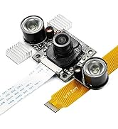 Arducam Day-Night Vision for Raspberry Pi Camera, Automatic IR-Cut Switching All-Day Image All-Mo...
