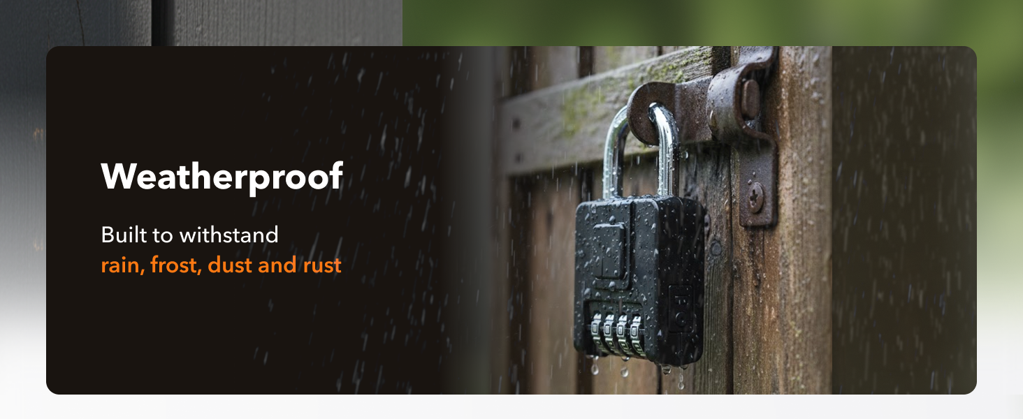Outdoor Weatherproof Combination Lock
