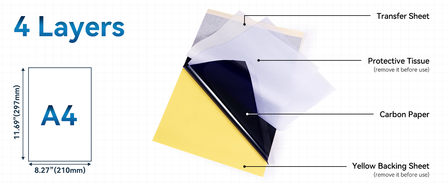 tattoo transfer paper a4 size