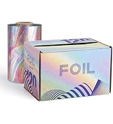 Segbeauty Aluminum Foil Roll For Hair, 50 m Colorful Embossed Hair Foils Professional Hair Colori...