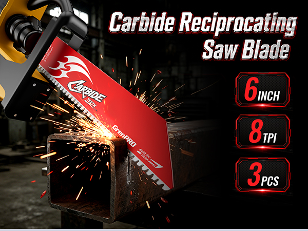 Carbide Reciprocating Saw Blades