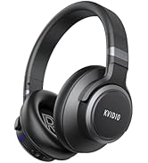 KVIDIO Active Noise Cancelling Headphones, 70 Hours Playtime Bluetooth Headphones Wireless with M...