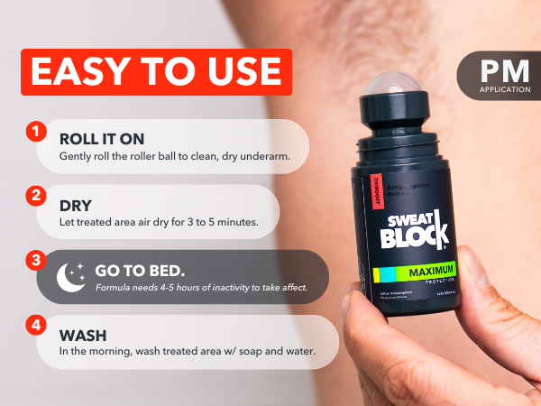 How to Apply SweatBlock