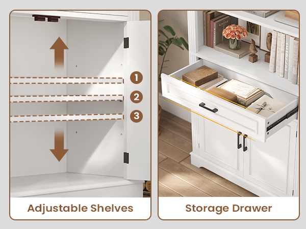 bookshelf with storage