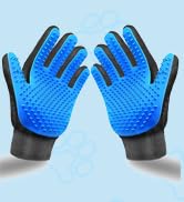 NVNAN Cat &amp; Dog Grooming Gloves for Shedding - 2-in-1 Deshedding Brush &amp; Massage Mitt, Safe for D...
