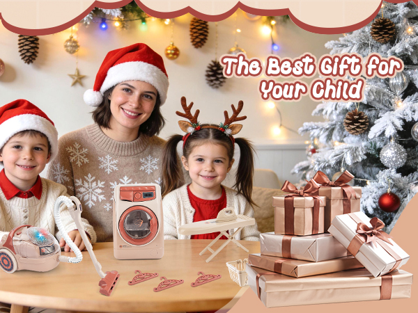 Kids Toy Washing Machine &amp; Vacuum Playset