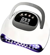 UV LED Nail Lamp with 72 Beads, 320W Nail Curing Lamps for Gel Polish with Automatic Sensor/4 Tim...