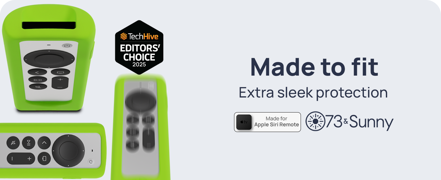GripStand case for Apple Siri Remote with sleek design and Editors’ Choice 2025 badge