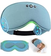 LC-dolida Bamboo Cotton Weighted Bluetooth Sleep Masks, 3D Weighted Sleep Masks with Bluetooth 5....