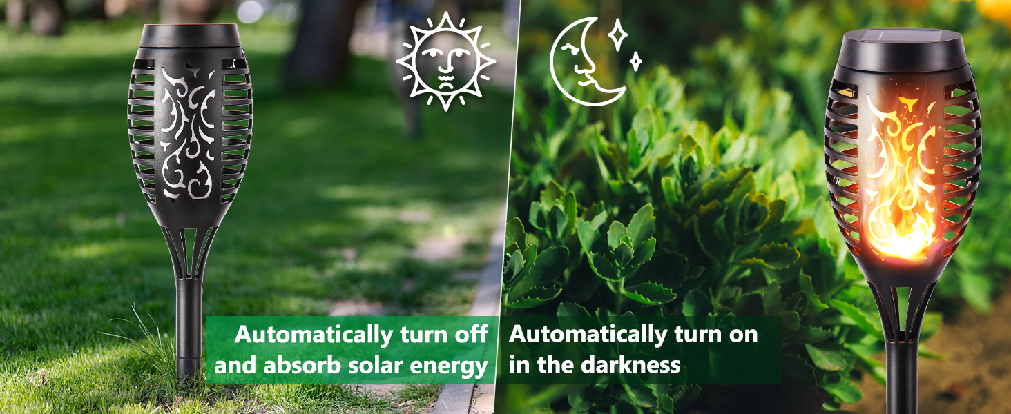 solar torch lights