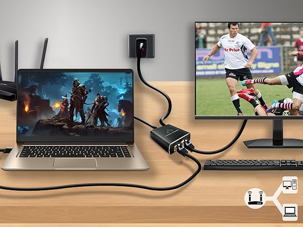 dual ethernet splitter