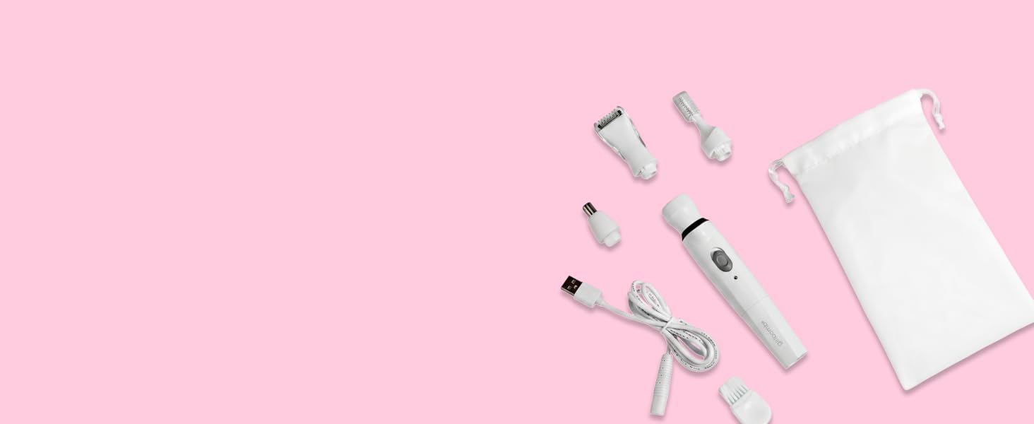Trimmer with components and travel bag