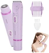 VINGVO Electric Body Hair Trimmer for Women, Dual Head Lady Shaver Groomer, Waterproof? Body Hair...