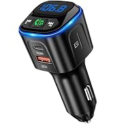 SONRU Bluetooth 5.3 FM Transmitter Car Adapter [PD36W &amp; QC18W] [Fast Charging] Wireless Radio Ada...