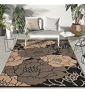 GENIMO Outdoor Rug for Patio Clearance, 6'x9' Waterproof Mat, Reversible Plastic Straw Camping Ca...