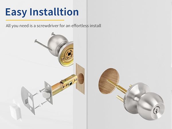 door knob with lock