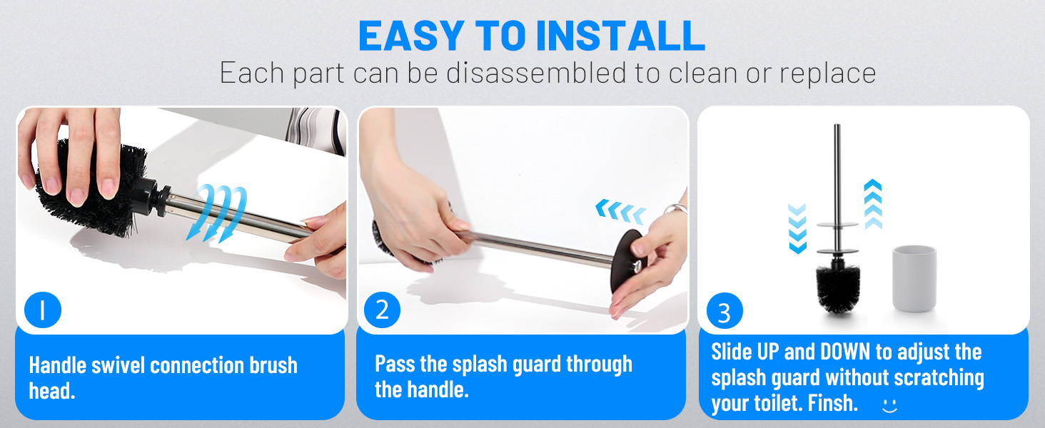 toilet brush and holder set