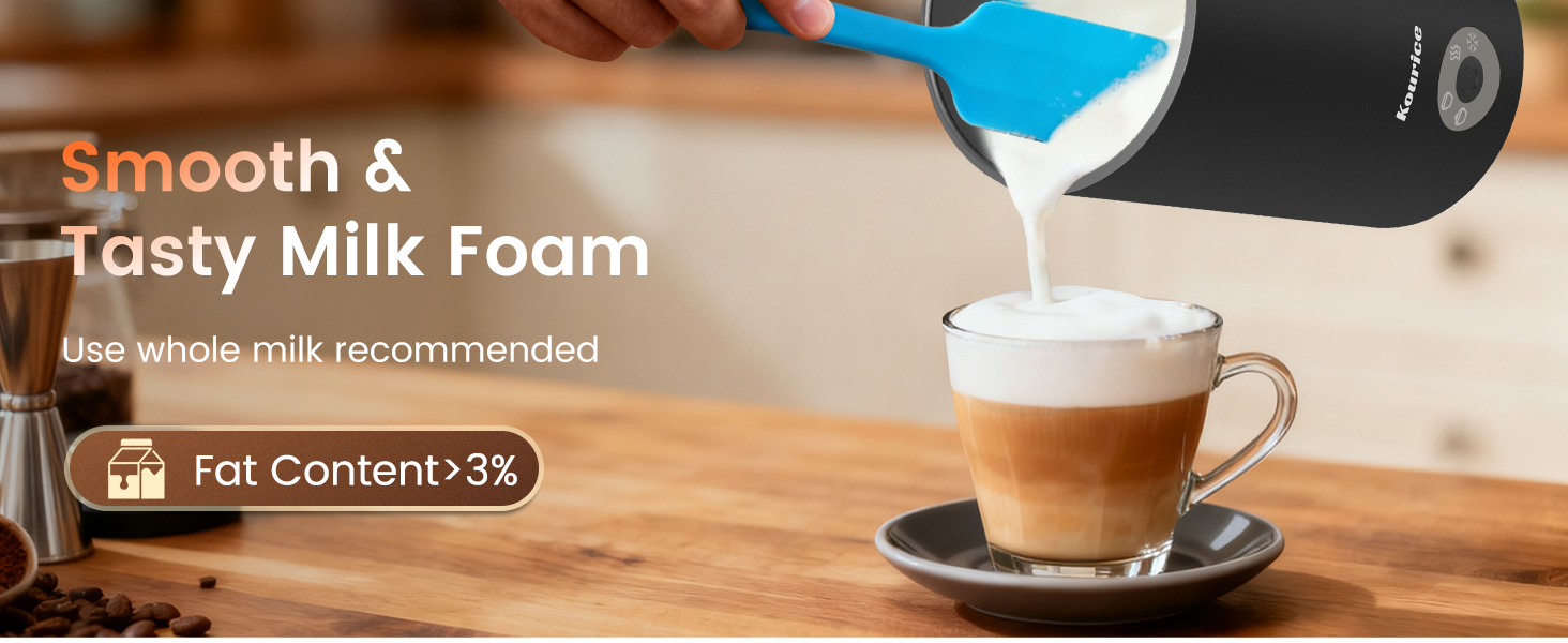 milk frother and steamer