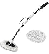 15° Curved Car Wash Brush with Long Handle 43" Microfiber Cleaning Mop Telescopic Extension Pole ...