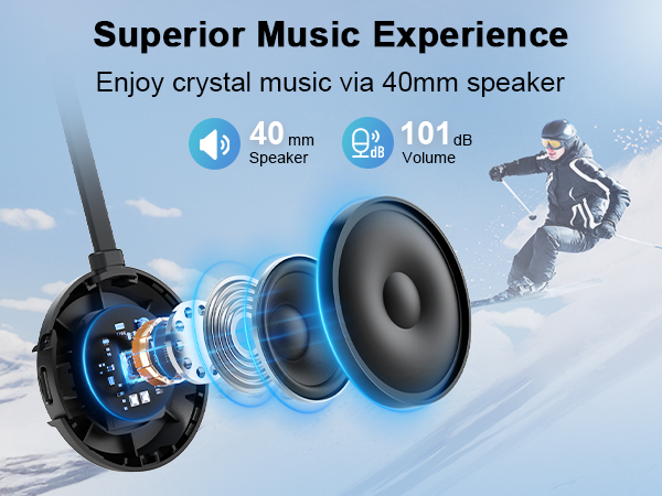 skii helmet headphones