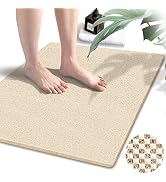 Shower Mats Non Slip Without Suction Cups, 23.6×34.6 Inch, Bath Mat for Textured Tub Surface, Loo...
