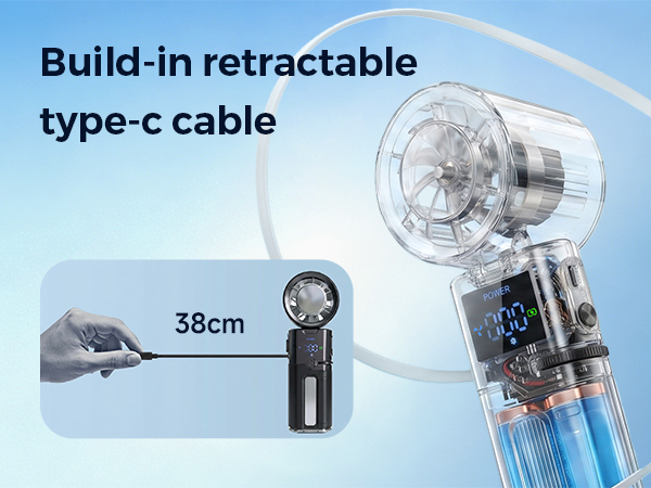 Retractable USB C Charging Cable 10W