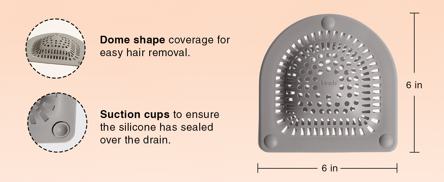 hair catcher shower drain tub shroom cover bathtub stopper bathroom sink protector strainer silicon